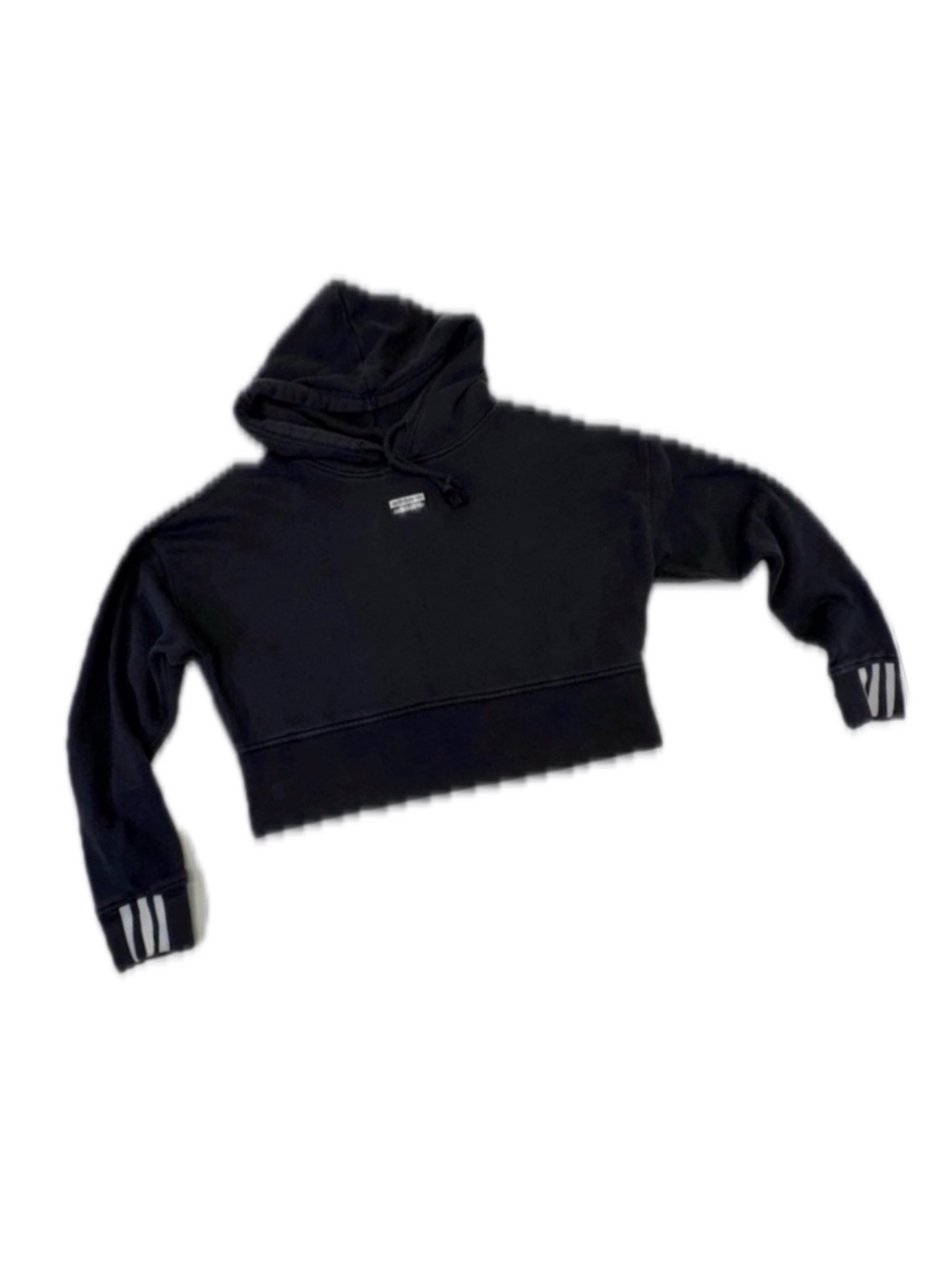 Adidas Originals Vocal Cropped Hoodie Black Size S